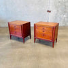 Mid Century Nightstands John Stuart "Facade" Walnut