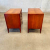 Mid Century Nightstands John Stuart "Facade" Walnut