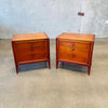 Mid Century Nightstands John Stuart "Facade" Walnut