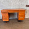 Mid Century Mahogany Desk Has Been Refinished