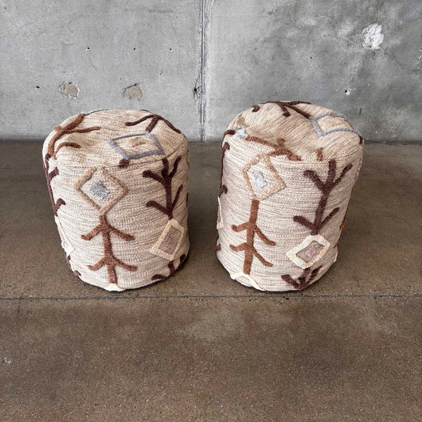 Pair of Wool Khema Pouf  7 Wool By Mat Living