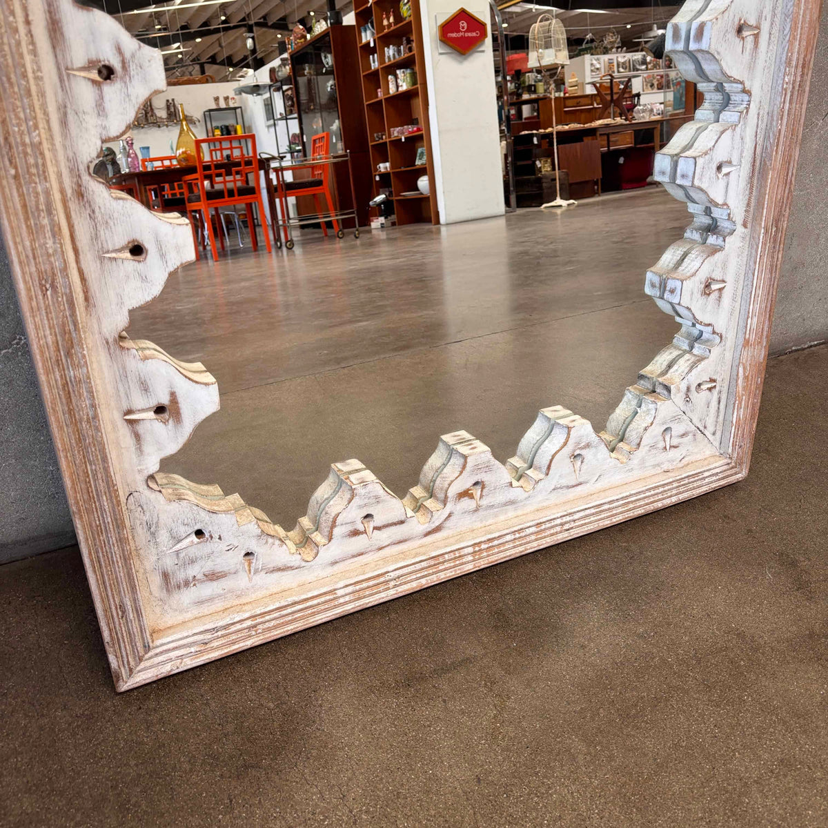 Rustic Indian Large Wall Mirror #2