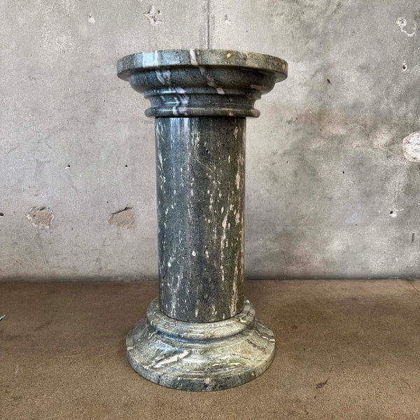 Vintage Green Marble Pedestal #1