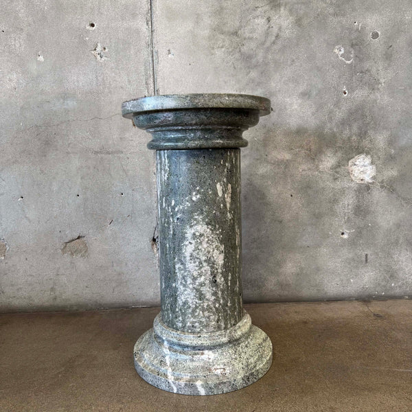 Vintage Green Marble Pedestal #2
