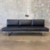 Cassina Le Corbusier LC5 Black Leather Daybed Made in Italy