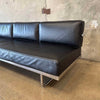 Cassina Le Corbusier LC5 Black Leather Daybed Made in Italy