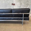 Cassina Le Corbusier LC5 Black Leather Daybed Made in Italy