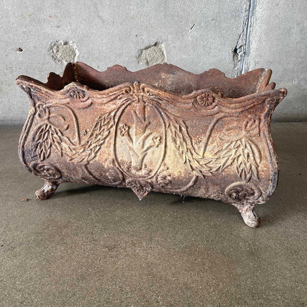 Antique French Cast Iron Jardiniere Planter