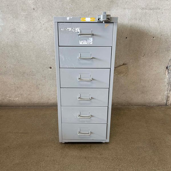 Vintage Metal Cabinet on Casters