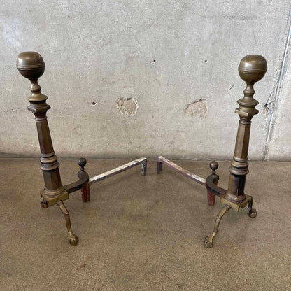 Antique Brass & Cast Irons Andirons