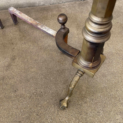 Antique Brass & Cast Irons Andirons
