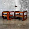 Pair of Vintage Post Modern Mersman "Bellaire" Side Tables