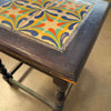 Vintage California Rustic Tile Top Table