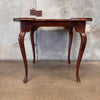 1960s Italian Queen Anne Inlaid Table With Star Corners
