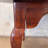 1960s Italian Queen Anne Inlaid Table With Star Corners