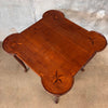 1960s Italian Queen Anne Inlaid Table With Star Corners
