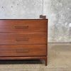 Mid Century Modern Mahogany & Brass Credenza By John Keal