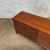 Mid Century Modern Mahogany & Brass Credenza By John Keal