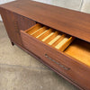Mid Century Modern Mahogany & Brass Credenza By John Keal
