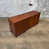 Mid Century Modern Mahogany & Brass Credenza By John Keal