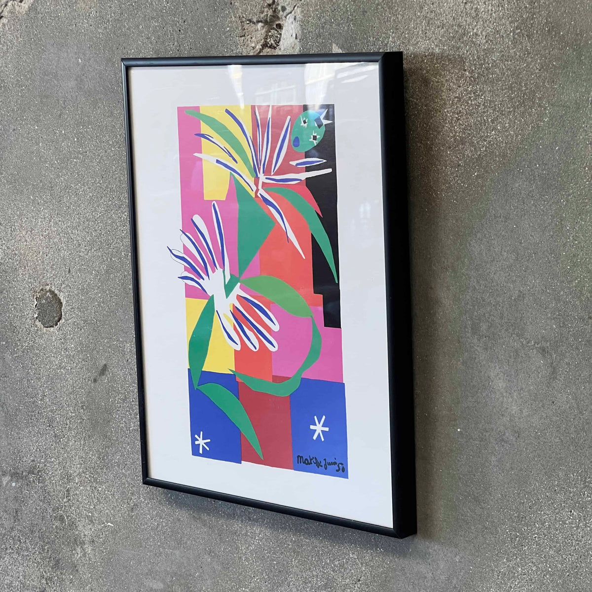 Henri Matisse Print Framed "La Danseuse Creole"  (The Creole Dancer)