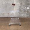 Vintage AKKO Inc. Lucite Cart & Swivel Tray
