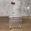Vintage AKKO Inc. Lucite Cart & Swivel Tray