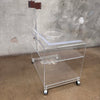 Vintage AKKO Inc. Lucite Cart & Swivel Tray