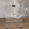 Vintage AKKO Inc. Lucite Cart & Swivel Tray