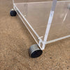 Vintage AKKO Inc. Lucite Cart & Swivel Tray