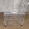 Vintage AKKO Inc. Lucite Cart & Swivel Tray