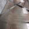 Vintage Barcelona Chrome & Glass Table - As Is
