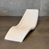French Mid Century Fiberglass Pool Lounger #4 White