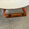 Vintage Orange & White Enameled Metal Paella or Wok