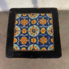 Antique Hispano Mosaic Tile Top Side Table