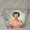 1950's Oil on Canvas Lady Portrait Painting