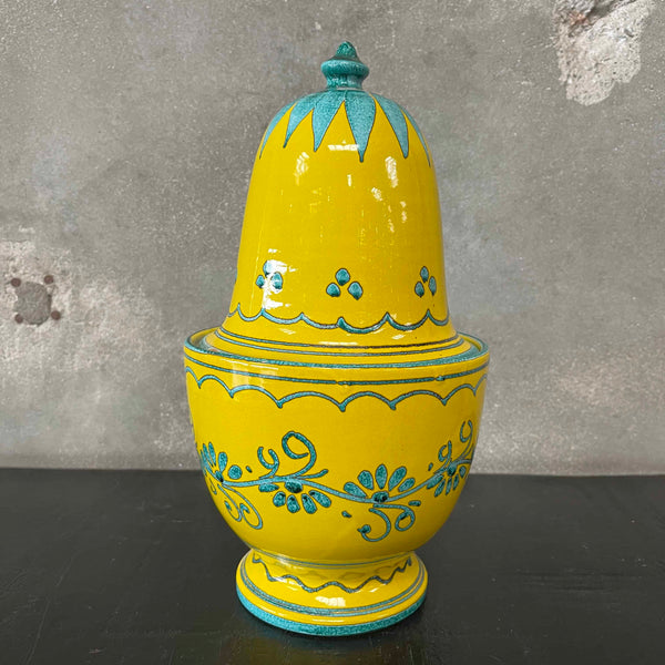 Vintage Italian Bitossi Pottery Canister Jar