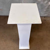 Vintage All Wood Pillar Painted White #1