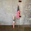 Vintage United States Flag Kit In Original Box With Eagle Topper