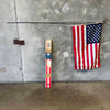 Vintage United States Flag Kit In Original Box With Eagle Topper