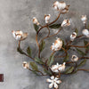 Tole Magnolia Hollywood Regency Wall Light Fixture