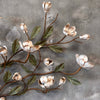Tole Magnolia Hollywood Regency Wall Light Fixture