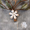 Tole Magnolia Hollywood Regency Wall Light Fixture