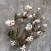 Tole Magnolia Hollywood Regency Wall Light Fixture