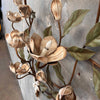 Tole Magnolia Hollywood Regency Wall Light Fixture