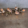 Tole Magnolia Hollywood Regency Wall Light Fixture