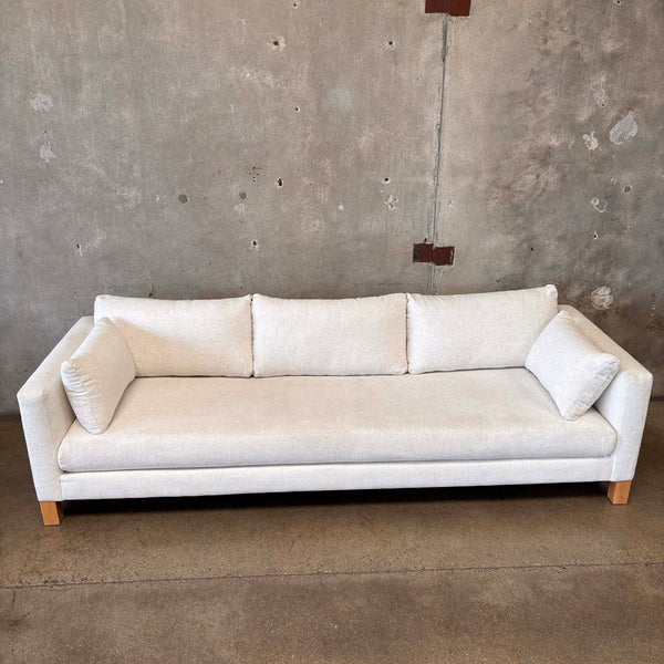 Crate & Barrel Pacific Wood Bench Sofa