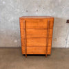 Vintage Art Deco "Skyliner" Highboy Dresser By Heywood Wakefield