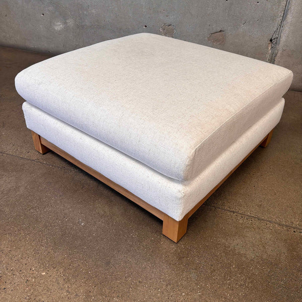 Pacific Wood Ottoman By Crate & Barrel