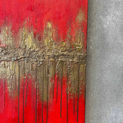Signed Abstract Painting By Lori Dorn